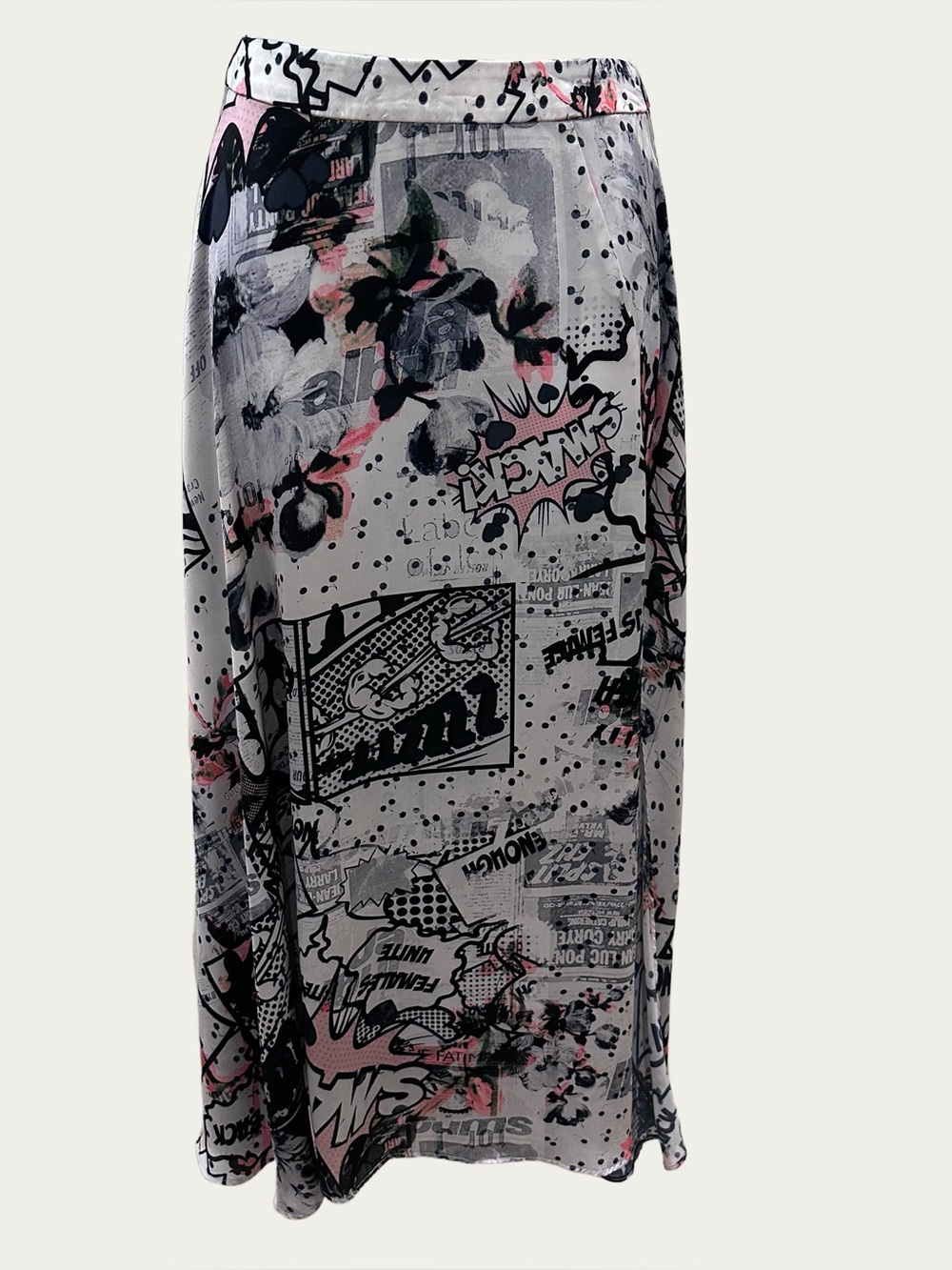 ASOS Graphic Print Women's Skirt - Black, Pink, White size 2
